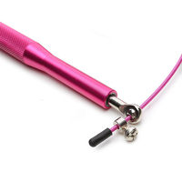 Corde à sauter en aluminium avec roulement à billes pivotant, poignée anti-dérapante, longueur réglable (3m), haute qualité, durable pour usage domestique