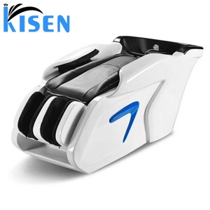 Sillón de Lavacabezas Kisen para Salón de Belleza, Equipo de Lavado de Cabello Eléctrico Plegable Grande con Masaje para Cama - Product Image 1