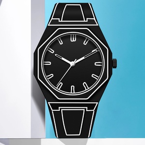 Reloj de Pulsera de Cuarzo Octogonal de Silicona con Diseño Único para Hombre, con Logotipo Personalizado, Resistente al Agua, Deportivo, de Policarbonato, Moderno - Product Image 5