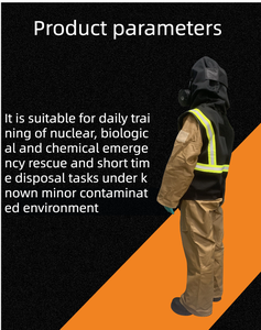 Traje de Protección contra la <span class=keywords><strong>Radiación</strong></span> Demron, Overol para Protección contra Fallout, Ropa de Seguridad <span class=keywords><strong>Anti</strong></span> <span class=keywords><strong>Nuclear</strong></span>, Reflectante, Industrial, Cómodo - Product Image 5