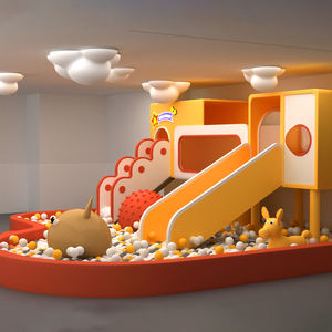 อุปกรณ์สนามเด็กเล่นในร่มขนาดเล็ก โครงปีนป่ายนุ่มพร้อมบ่อบอล เหมาะสำหรับห้องเล่นในบ้าน โรงเรียน อนุบาล และเด็กๆ - Product Image 2