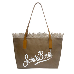 <span class=keywords><strong>Sac</strong></span> fourre-tout <span class=keywords><strong>MC2</strong></span> St Barths en toile brodée avec fermeture éclair et pompons, idéal pour les loisirs, les voyages, la plage et le shopping, collection été 2026, style européen-américain - Product Image 3