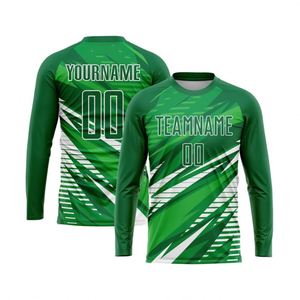 High Quality <b>Long</b> Sleeve Soccer Jersey Football Team Shirt Breathable Athletic Sportswear <b>Match</b> Training Uniform for Men Youth - Product Image 1