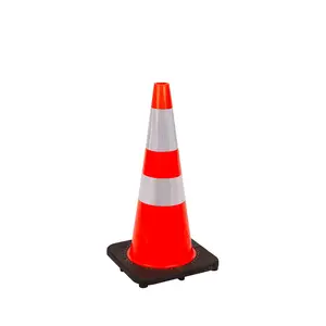 교통 콘 교통 콘 70cm PVC 유럽 표준 도로 경고 색깔 안전 교통 콘