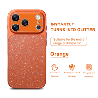 Coque de téléphone anti-chute avec protection d'objectif à paillettes intégrale pour iPhone 18 Pro, 17, 16, 15, 14, 13, 12, 11 Pro Plus