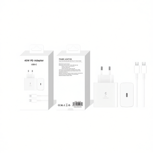 Adaptador PD de 45W, Cargador de Viaje USB-C con Cable, Blanco - Product Image 1