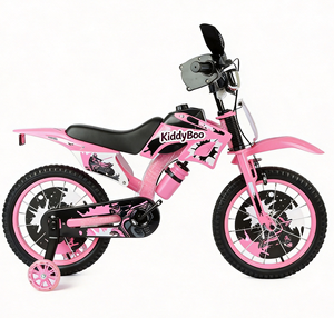 Vélo pour enfants de style moto, 12-20 pouces, en stock direct usine, avec roues d'apprentissage et porte-bouteille pour garçons - Product Image 3