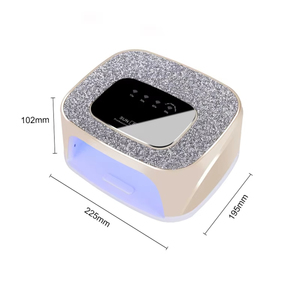 Lampe à ongles UV LED SUN S20 128W à brancher, 36 perles, surface diamantée, professionnelle, séchage rapide, double longueur d'onde, sans fil, rechargeable - Product Image 5