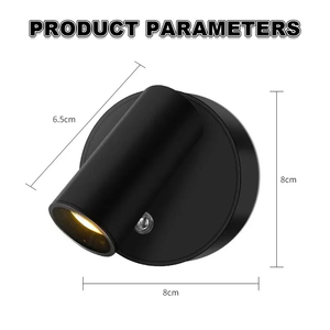 Lampe murale <span class=keywords><strong>sans</strong></span> <span class=keywords><strong>fil</strong></span> à base magnétique rechargeable par USB, éclairage LED tactile à intensité variable, mini projecteurs d'ambiance intérieurs, <span class=keywords><strong>luminaire</strong></span> de chevet - Product Image 2
