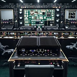 Partaker Fanless Industrial PC J1900 Quad Core I5 4210U Dual Lan VGA HD Display 6x COM DDR3L RAM <strong>Desktop</strong> Computer WIN10 - Product Image 1