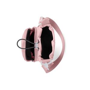 Portable Drawstring <b>Crossbody</b> <b>Bag</b> With Zipper Pocket Unisex Shoulder Strap For Everyday Use <b>White</b> Summer 2025 - Product Image 4