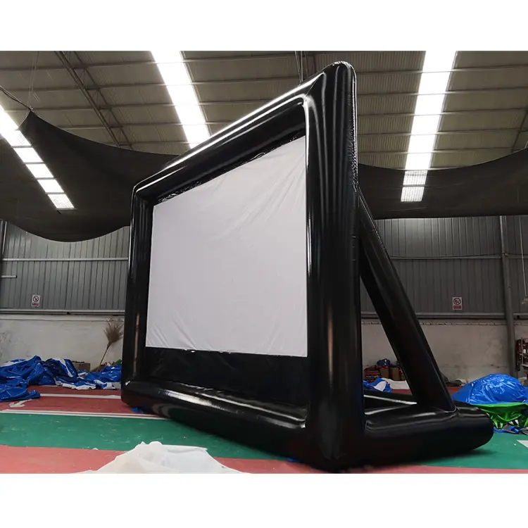 Pantalla de proyector inflable para exteriores, alta calidad, 5,4X3,2 m, promoción de publicidad, pantalla de película inflable en venta