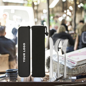 Xách tay thép không gỉ thiết lập dao kéo ngã ba và muỗng dao du lịch cắm trại gương đánh bóng - Product Image 3