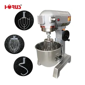 Horus 20L pengaduk adonan elektrik kuat, Mixer makanan komersial tepung Stainless Steel untuk pengaduk adonan