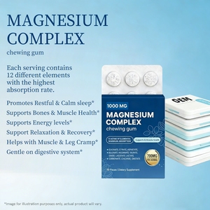 Gomma da Masticare al Magnesio Naturale per il Supporto del Relax, Vendita all'Ingrosso, Etichetta Privata - Product Image 1