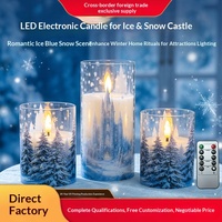 Lampe LED électronique transfrontalière en plastique à flamme simulée, télécommandée, rechargeable, veilleuse pour fêtes et Noël, UV