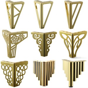 Gold Openwork Furniture Legs 15Cm Iron <b>Sofa</b> Bed Coffee Table Legs Light Luxury Style - Product Image 1