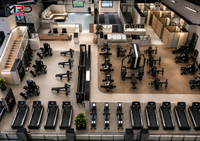 MRD - Equipo de Gimnasio Comercial Completo, Máquinas de Fuerza y Cardio con Pesas, para Clubes, Hoteles y Proyectos de Gimnasios, Venta al Por Mayor