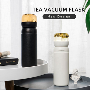 Pinkah 460ml rò rỉ đôi tường thép không gỉ tách trà chân không Bình Thermos trà lọc văn phòng cup BPA miễn phí 6-12 giờ - Product Image 1