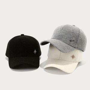 Winter Solid Color Knitted Baseball Cap Unisex Fashion Warm Casual Sports <b>Hat</b> Outdoor Fuzzy <b>Hat</b> with Snow Metal Design - Product Image 2