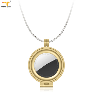 Cadena de Metal de lujo para mujer/hombre, estuche rígido anticaída, llavero con seguimiento en tiempo Real y GPS para collar Air Tag - Product Image 4