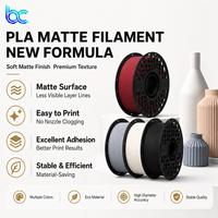 Filament PLA Mat Becreative en Gros 1,75 mm 1 kg Texture Givrée Surface Lisse Couleur Unie Haute Résistance Faible Odeur pour Moulage