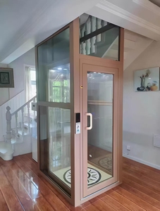 Ascenseur de passager à traction 400kg ascenseur domestique électrique intérieur extérieur Villa ascenseur résidentiel 2-6 <span class=keywords><strong>personnes</strong></span> - Product Image 5