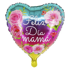 Gran oferta 18 pulgadas español rojo Feliz Día DE LA MADRE Feliz Dia Mama Mom Foil Globos corazón Dia De La Madre Globos para fiesta Deco - Product Image 4