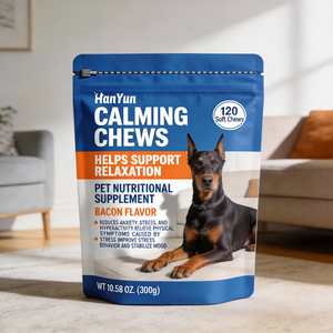 OEM Masticables <span class=keywords><strong>Calmantes</strong></span> <span class=keywords><strong>para</strong></span> <span class=keywords><strong>Perros</strong></span> con Melatonina <span class=keywords><strong>para</strong></span> el Estrés por Separación, Apoyo <span class=keywords><strong>para</strong></span> la Relajación en Viajes, Fuegos Artificiales y Tormentas, <span class=keywords><strong>para</strong></span> Todas las Edades y Tamaños - Product Image 1