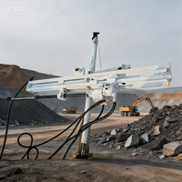 Foreuse rotative avancée à essence sur chenilles pour l'exploitation minière et la prospection aquifère avec boîte de vitesses et pompe
