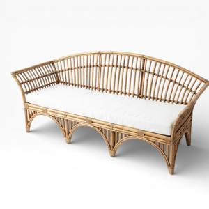 Sofá Moderno de Mimbre y Ratán, Sillón Hecho a Mano con Asientos de Ratán Natural, Muebles de Lujo para Hoteles y Resorts - Product Image 4