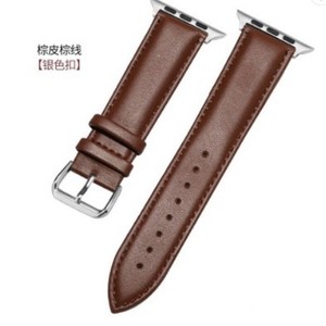 Bracelet de montre en cuir ciré à l'huile tendance, bracelet de remplacement 38/40/41/42/44/45 mm pour bracelets <span class=keywords><strong>IWatch</strong></span> séries <span class=keywords><strong>1</strong></span> 2 3 4 5 6 7 - Product Image 2
