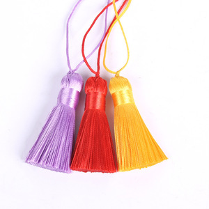 Nudo chino con borla de 5 cm, poliéster, hecho a mano, accesorio decorativo para bolsos y adornos - Product Image 5