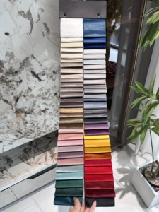 Tissu d'ameublement classique pour canapé, vente en gros à prix abordable, <span class=keywords><strong>velours</strong></span> hollandais de haute qualité, tissu bouclé pour hôtels et meubles de maison - Product Image 2
