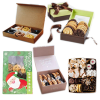 Boîte à gâteau en carton blanc personnalisée pour emporter, avec fenêtre transparente, pour mini-donuts et cupcakes.