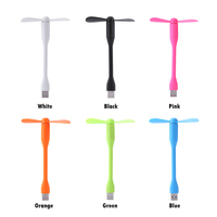 Mini ventilateur USB flexible pliable pour batterie externe ordinateur portable chargeur secteur Portable main pour ordinateur Gadget d'été