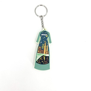 Custom Cartoon Heart PVC Keychain Soft Rubber Double Sided <b>Bag</b> Pendant Key Ring - Product Image 3