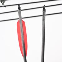 Flèches en carbone pur VITAI, adaptées au tir à l'arc avec stabilisateur, flèches et arc spécialement assortis pour le tir