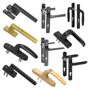 Phụ kiện tay nắm cửa sổ, phần cứng bằng thép không gỉ, khóa kiểu dáng trượt, hợp kim kẽm, nhôm, cửa sổ mở quay, có chìa khóa, kiểu kéo đẩy - Product Image 1