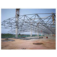 Structure de toit en acier à grande portée pour bâtiment de terminal aéroportuaire, construction de treillis spatial personnalisable