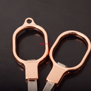 Bosy <b>Fishing</b> Scissors Stainless Steel Rose Gold 1804 Portable Folding <b>Line</b> Cutter For <b>Fishing</b> Tools - Product Image 3