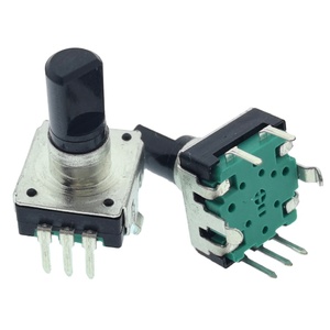 ตัวเข้ารหัสแบบหมุน Bourns PEC12R รุ่นติดตั้งแนวตั้ง RE130F EC12 en12 ขนาด 12 มม. พร้อมสวิตช์กด 24 จุด 12/24 พัลส์ 5 ขา - Product Image 6