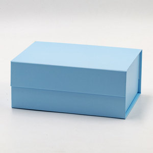 Voorraad Klaar A5 Diepe Licht Baby Blauw Kartonnen Bulk Geschenkdoos Verpakking Met Magnetische Deksel - Product Image 3