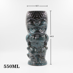 Tazas de Cóctel de Porcelana Tropical Hawaiana, Productos Originales Personalizados, <span class=keywords><strong>Catálogo</strong></span> de Tazas Tiki de <span class=keywords><strong>Cerámica</strong></span> para Bar - Product Image 5