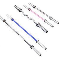 Barre d'haltères Yanbo en acier 2,2 m électroplaquée pour curl, soulevé de terre, développé couché – Entraînement de fitness en salle de sport