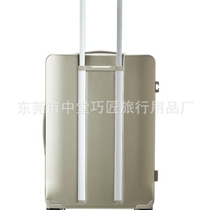 20-Inch <b>Suitcase</b> Front Open Silent <b>Wheels</b> Business Travel Light Green Unisex Spring 2024 - Product Image 2