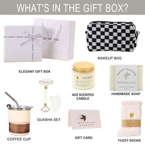 Coffret Cadeau de Luxe Élégant pour Soins Personnels : Rouleau de Massage en Acier Inoxydable, Bougie Aromatique, Savon à l'Avoine – Cadeau Personnalisé pour Elle - Product Image 3