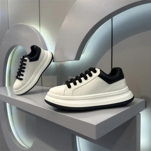 Stilvolle leichte weiße Turnschuhe Beliebte Freizeit schuhe <span class=keywords><strong>Shell</strong></span> <span class=keywords><strong>Toe</strong></span> für breite Füße Bequeme weiche Papa Schuhe Classic Mesh Herbst - Product Image 4