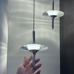 Lámpara colgante de cristal serie Star, LED redondo E27, luz cálida, lámpara de un solo cabezal para entrada, pasillo, dormitorio, iluminación decorativa - Product Image 2