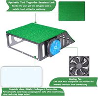Housse de protection pour projecteur de simulateur de golf en métal, résistante aux chocs, avec conception de ventilation